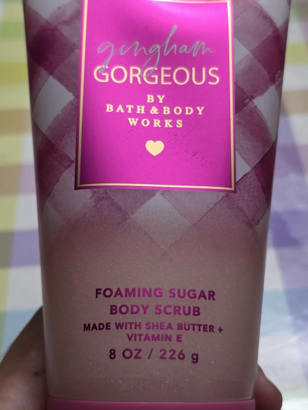 Bath & Body Works Gingham Gorgeous Foaming Sugar Body Scrub 8oz NEW